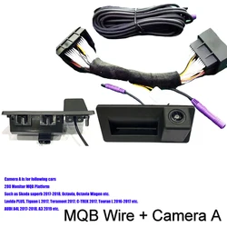 Car CanBus Reversing Dynamic Trajectory Parking Rear View Camera for Skoda Octavia Wagen 187B 280 MQB Audi A5 A4L Q5 A3 2019