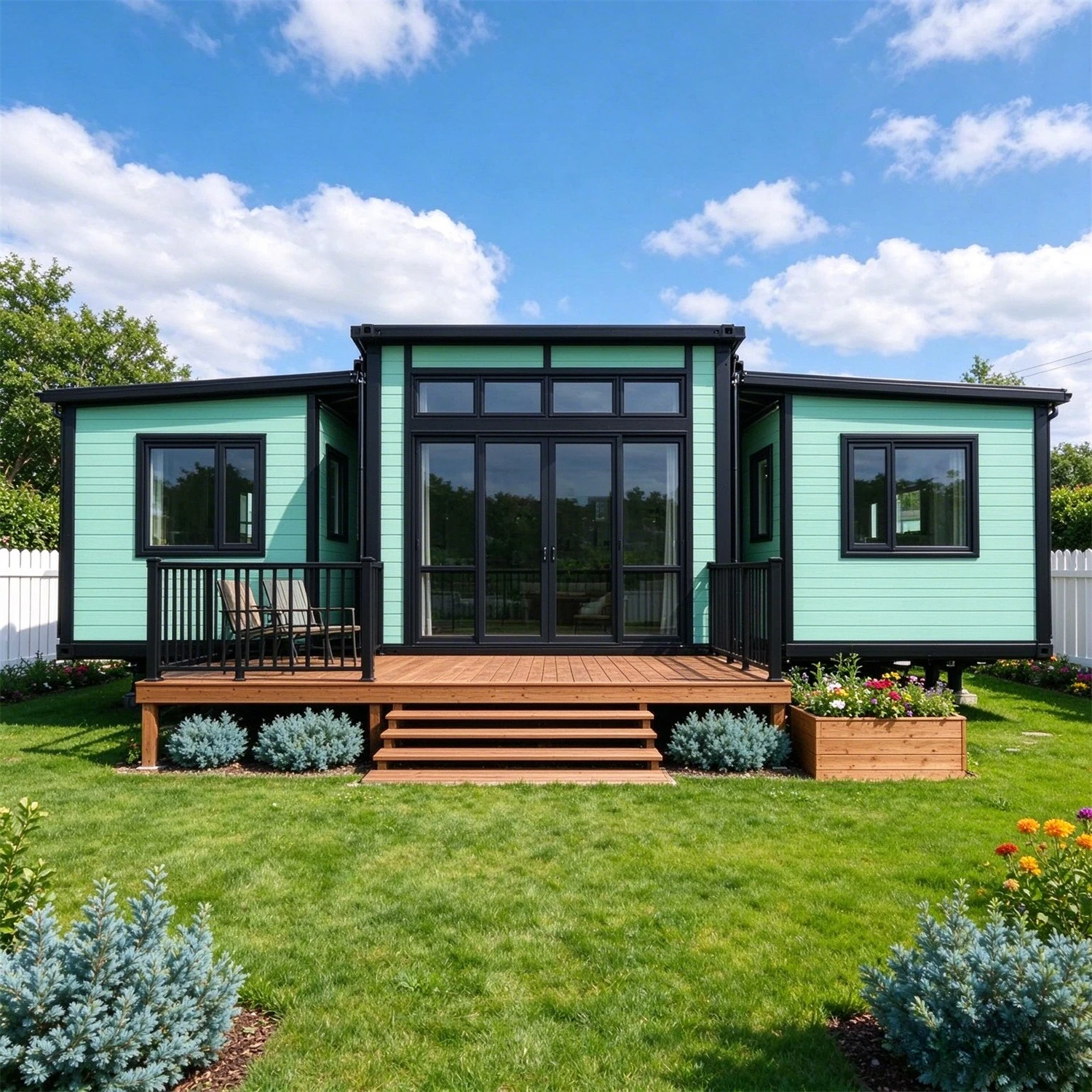 Prefabricated Home Prefab Tiny House 20Ft 40Ft Mobile Home Expandable Home Container House Back Yard Garden Rooms Warehouse Barn