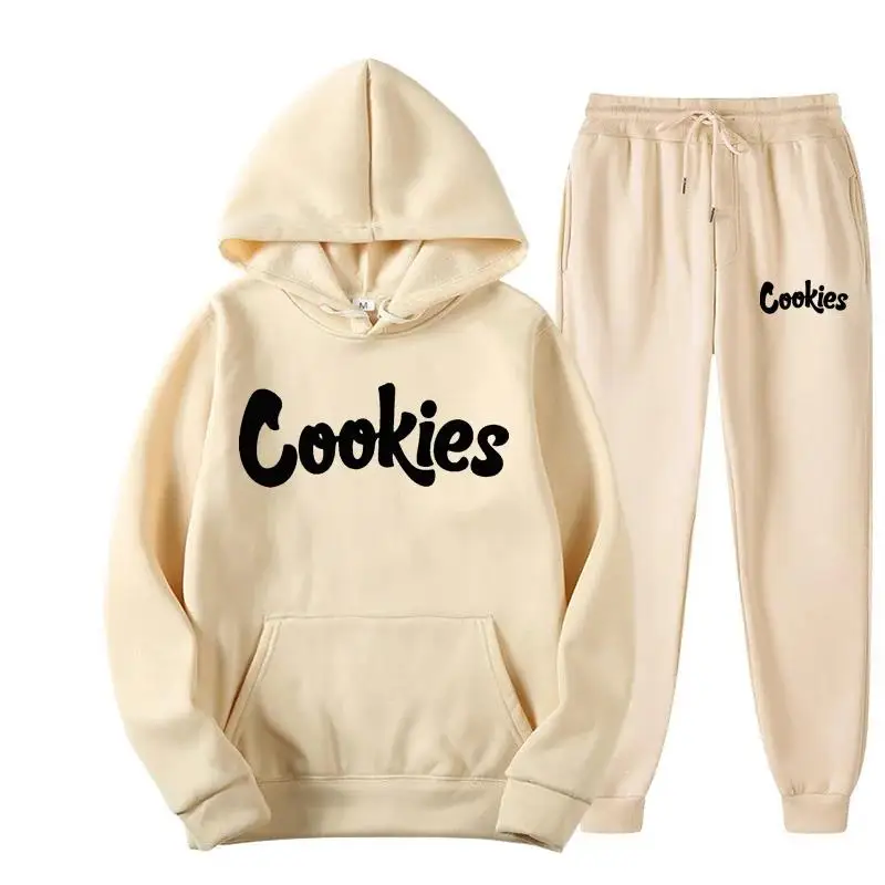 

2025 men and women of the same fashion trend hoodie casual two-piece suit jacket pants fashion brand printing logo