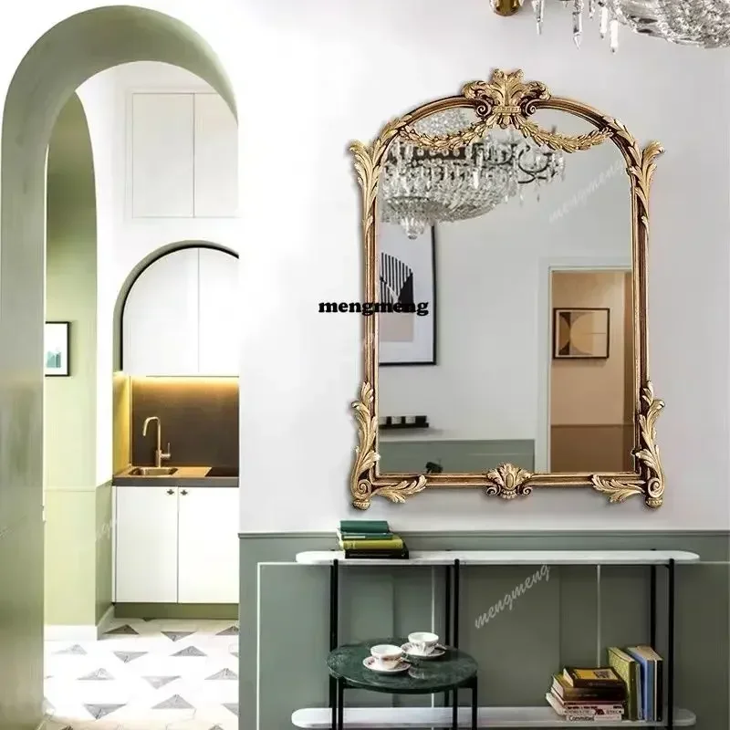 A178rench Vintage Mirror Makeup Living Room ull Body Modern Mirror Aesthetic Design Espejo Cuerpo Entero House Accessories