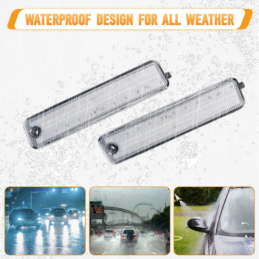 Auto Led Lights Clear Rear Bumper Red LED Side Marker Lights For Pontiac Firebird Trans AM 1993-2002 Car Accessories 2Pcs view 4