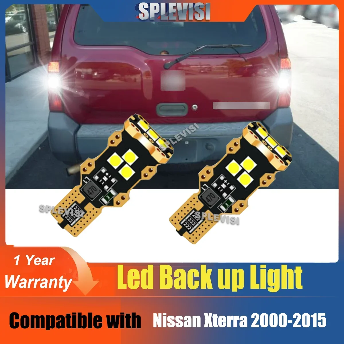 

Backup Lamp Blub Canbus Error Free IP67 Level For Nissan Xterra 2000 2001 2002 2003 2004 2005 2006 2007 2008 2009 2010 2011-2015