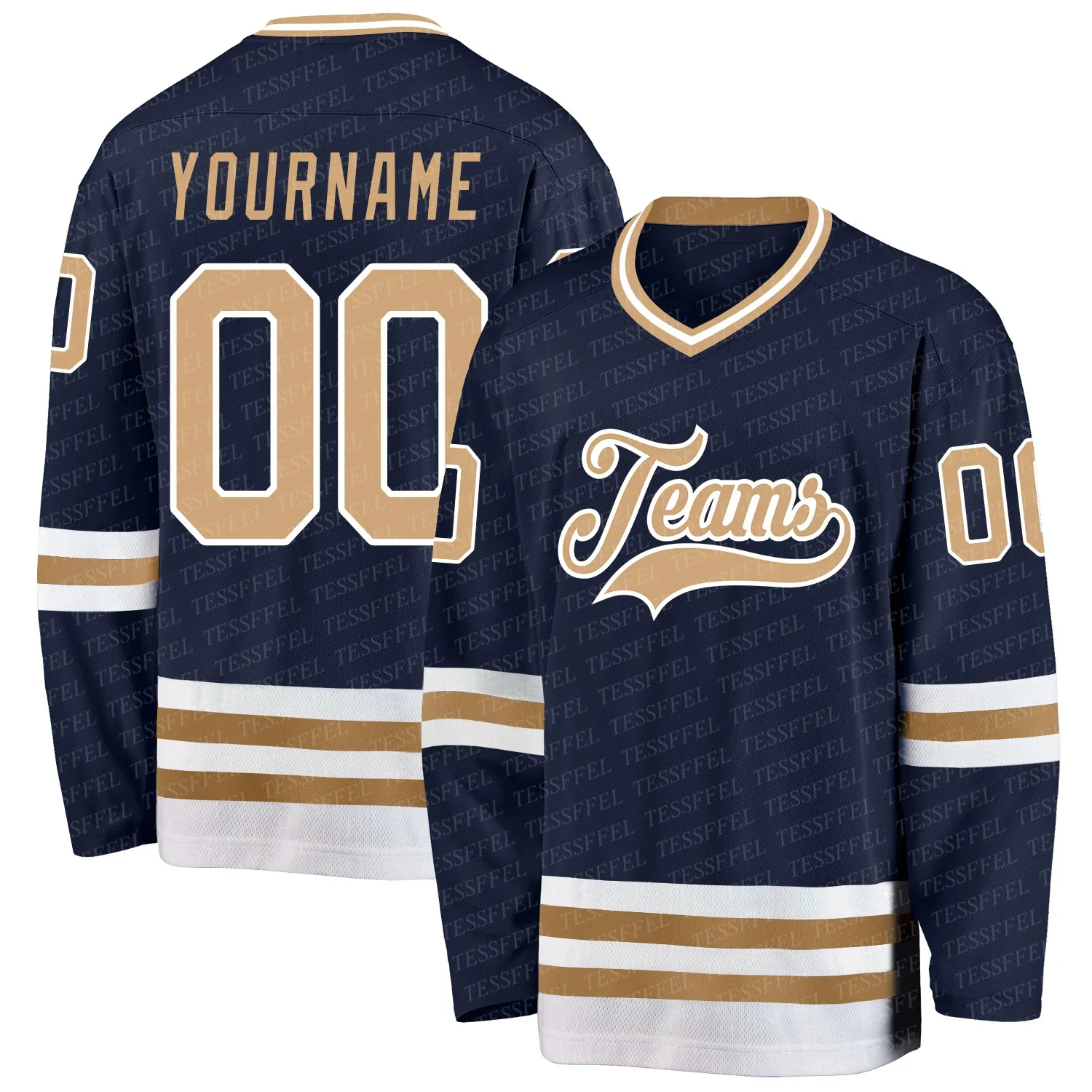 

Custom Name Drop Shipping Team Logo Classic Vintage Colorful Pullover 3DPrint Casual Long SLeeve Harajuku Hockey Jersey Shirts 6