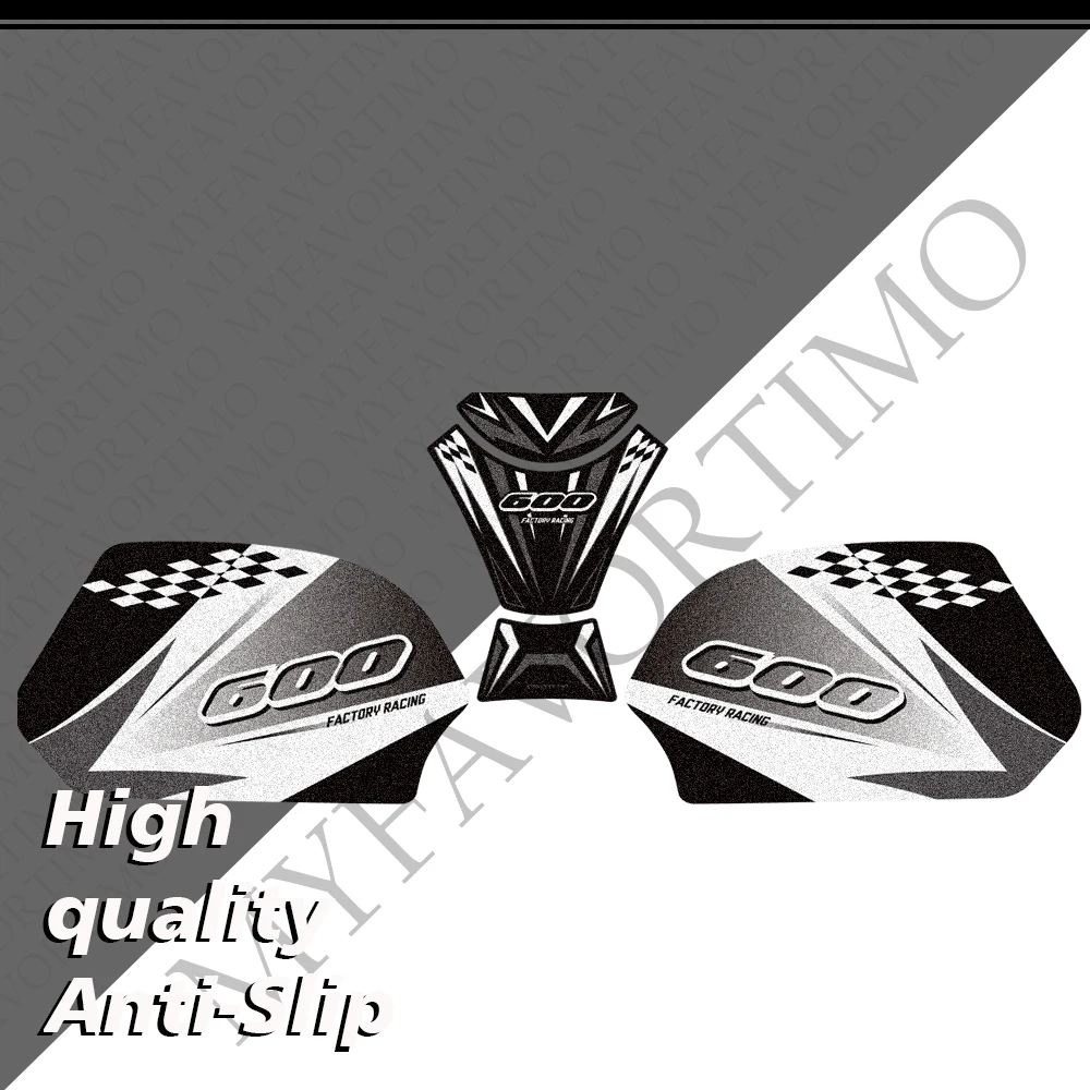 For GSX-R600 GSXR600 GSX-R 600 GSX 600R Tank Pad Gas Fuel Oil Knee Protection Accessories High Quality Frosted Finish Stickers