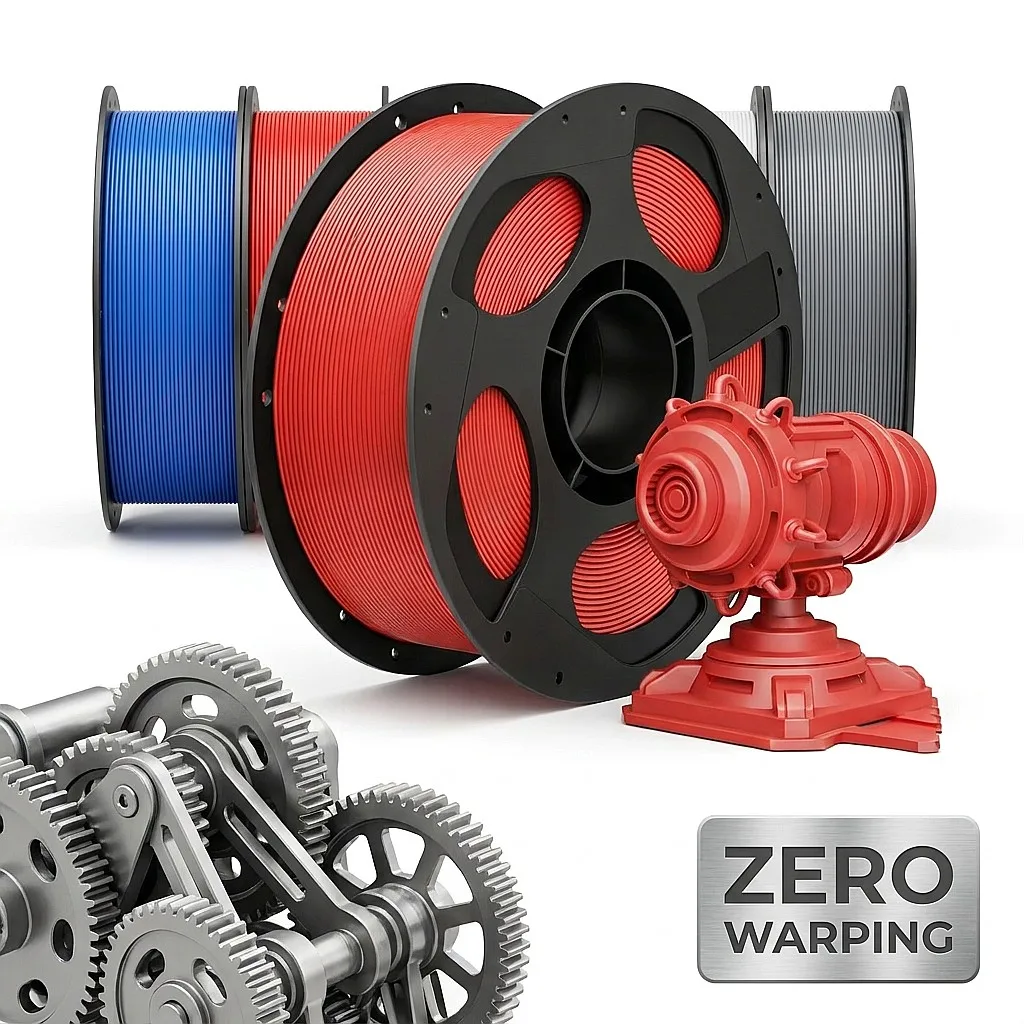Advanced PLA+ 1.75mm 3D Printing Filament Industrial Pro High Speed Zero-Warping High Precision 1kg 12kJ/m Impact