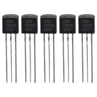 5PCS TMP36GT9Z TMP36 Temperature Analog Sensor Metal Black 3-Pin ±2°C Low Voltage Digital Thermometer IC Sensor