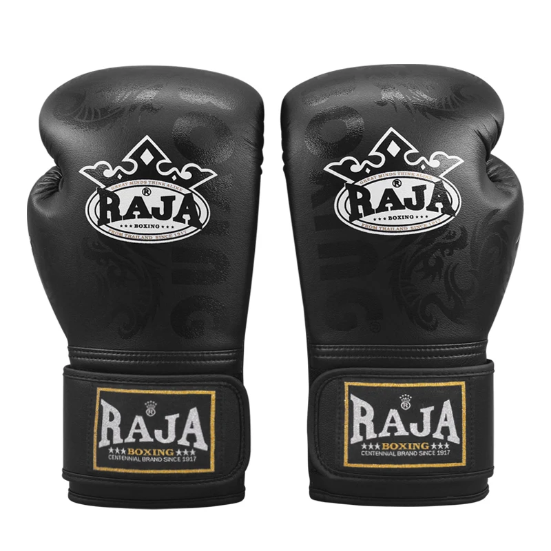 Raja Boxing Gloves Adult Professional Invisible Dragon Shadow Muay Thai Kickboxing MMA Sparring Sandbag  Mitt Training Equipment