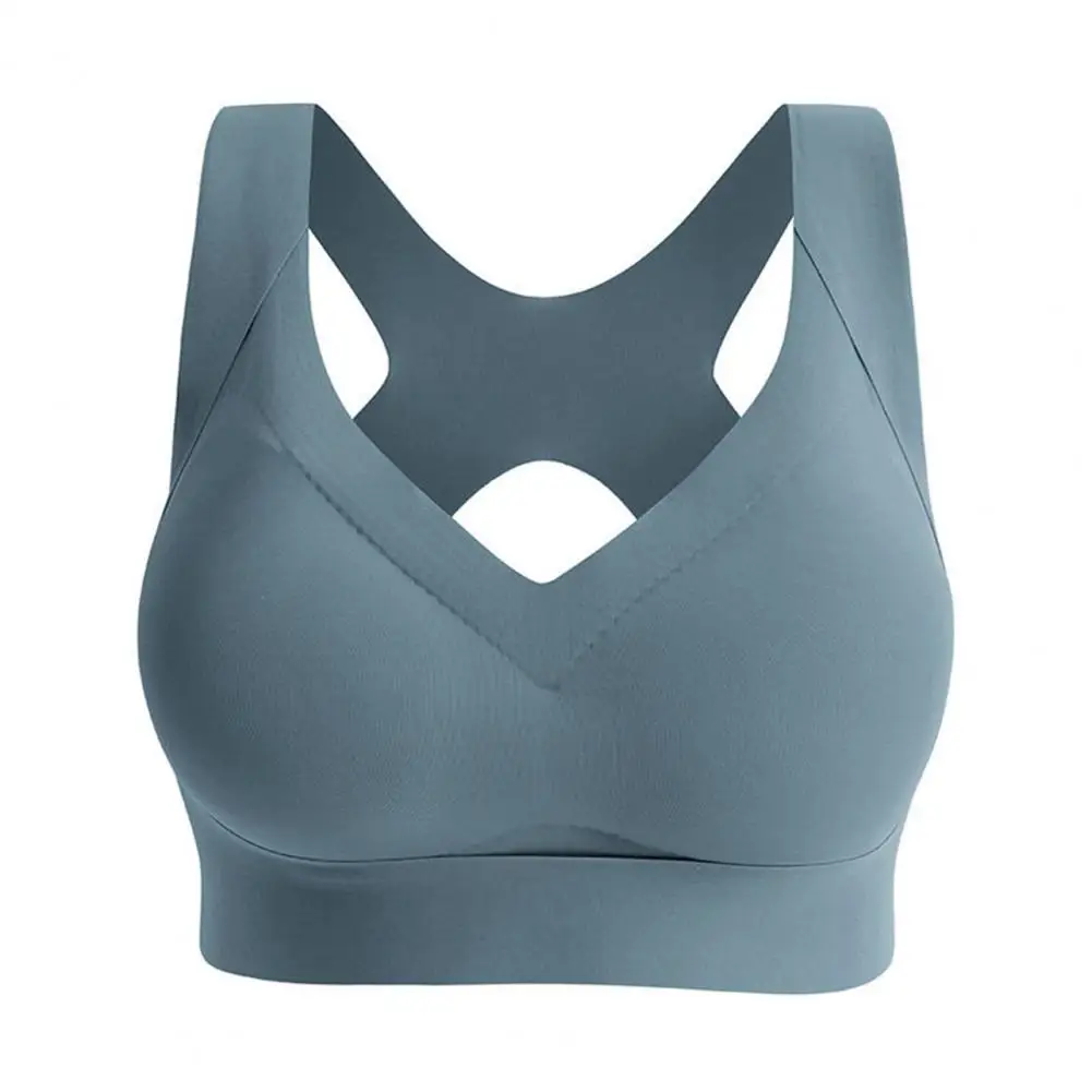 Women Padded Sports Bra, Criss Back Support High Gym Yoga Bra For Running Workout Fitness