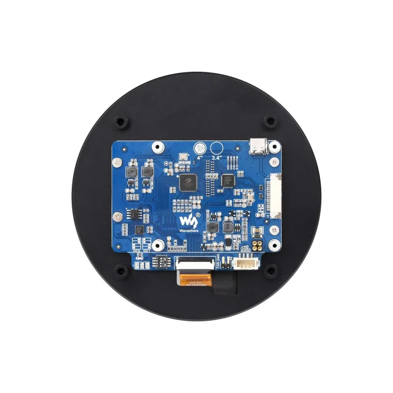 Waveshare 4inch DSI Round Touch Display 720 X 720 IPS HDM Display Screen 10-Point Touch 4inch DSI LCD (C) High Resolution