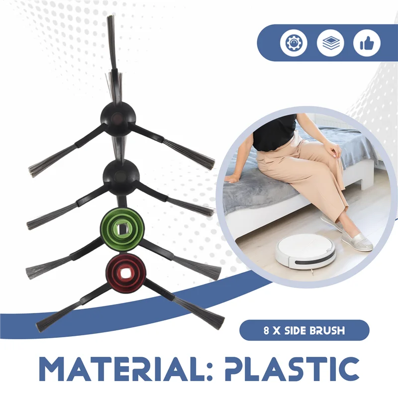 ABKR-escovas laterais para ecovacs deebot t8/t9/n8/x1 omni/x1 turbo/t10 omni/t10 turbo/t20 omni/t9 +/n8 +/n8 pro/n8 plus substituição