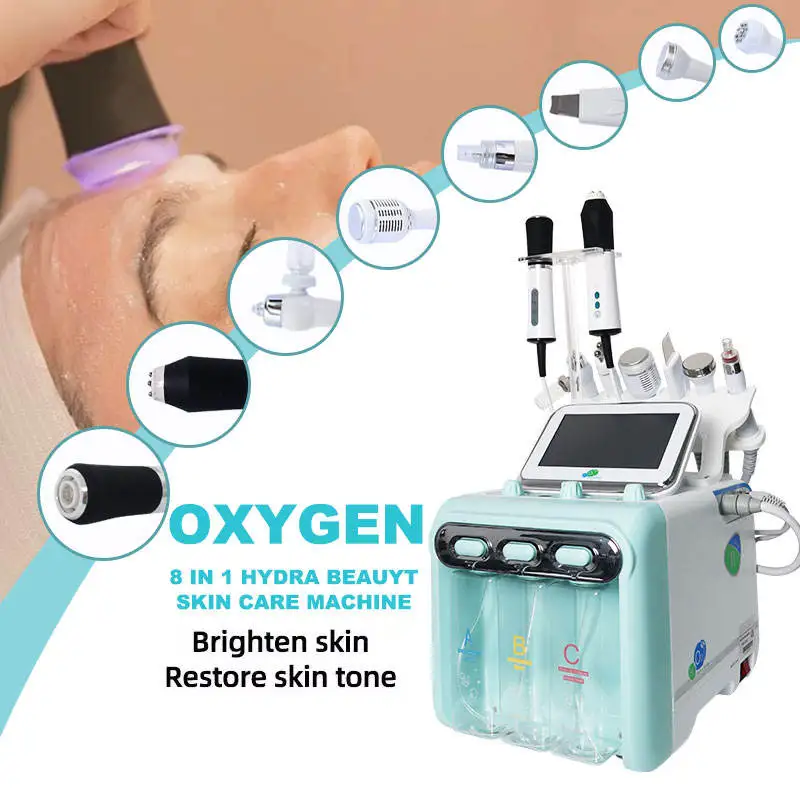 Hydro Dermabrasion Hydrofacial Machine Water Spray Facial Hydro Peel Ultrasonic Water Dermabrasion Machine with oxygen