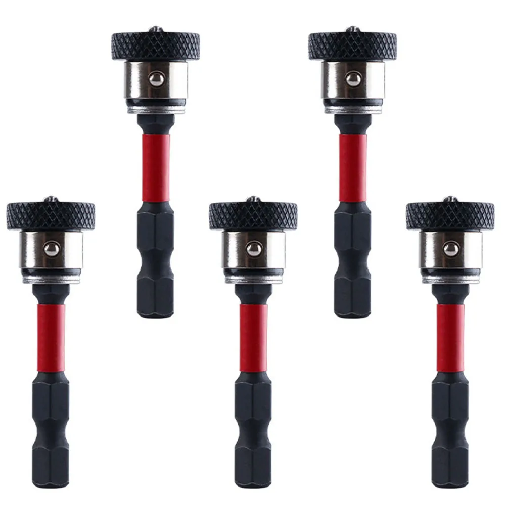 1/5PCS 50mm 마그네틱 스크루 드라이버 비트 석고 보드 포지셔닝 스크루 드라이버 비트 포지셔닝 건식 벽 스크루 드라이버 비트 세트