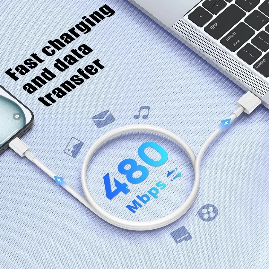 2パック 3フィート 車載CarPlayケーブル Apple iPhone 16 Pro 16 15 Pro Max 15 Plus 15 USB A to USB C CarPlay充電コード iPad Pro 12.9対応