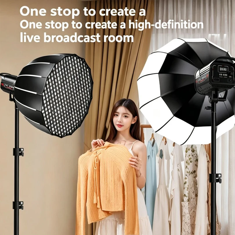 100W LED Video Light with Remote Control 3200K-7000K Dimmable Continuous Shooting Studio Fill Photography Lamp Bowens Mount