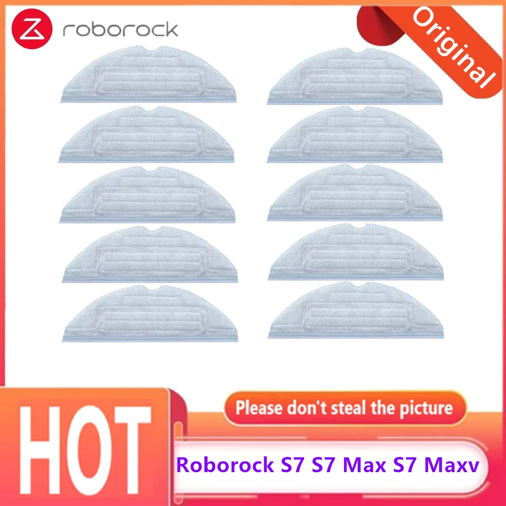 Original Roborock S7 S7 Max S7 Maxv T7Splus Vacuum Robot Replaceable Mop Cleaning Cloth Accessories