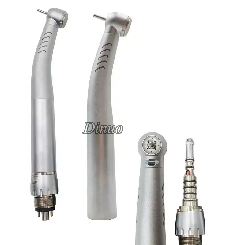 Japanese bearing 9000L Fiber opitc led handpiece  high speed De ntal for 4 Water Spray Compatible 2 4 6 Holes Quick Coupling