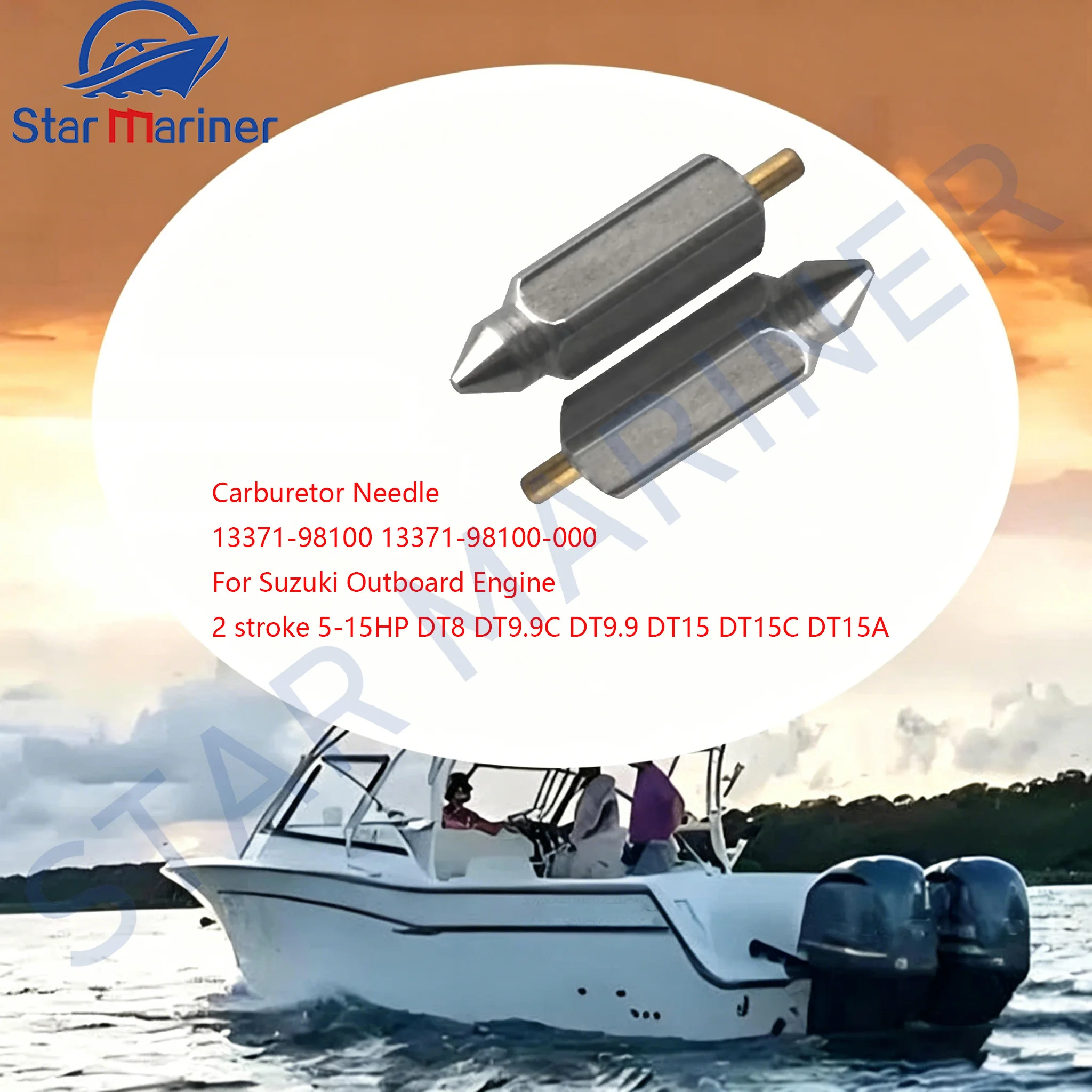

Carburetor Needle 13371-98100 For Suzuki Outboard Engine 2 stroke 5-15HP DT8 DT9.9C DT9.9 DT15 DT15C DT15A 13371-98100-000 parts