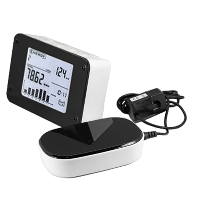 

Wireless Electricity Monitor To Track Energy Usage In Real Time For Single Or Three Phase Power Meter Durable White+Black