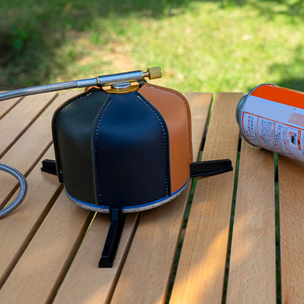 

Portable Foldable Outdoor Gas Tank Stand Tripod Holder Stable Camping Canister Bracket for Hiking Fuel Can Stabilizer