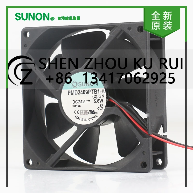 

Оригинальный Sunon 5 В 12 В 48 В постоянного тока 24 В 5,8 Вт AC EC 9025 90X90X25MM 9 см двойной шаровой преобразователь корпус двухпроводной охлаждающий вентилятор PMD2409PTB1-A