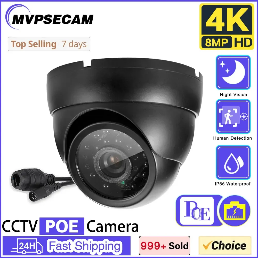 

4K POE CCTV Ceiling Dome Security Camera Outdoor Waterproof Home Video Surveillance Cameras System H.265 Indoor Monitoring Cam