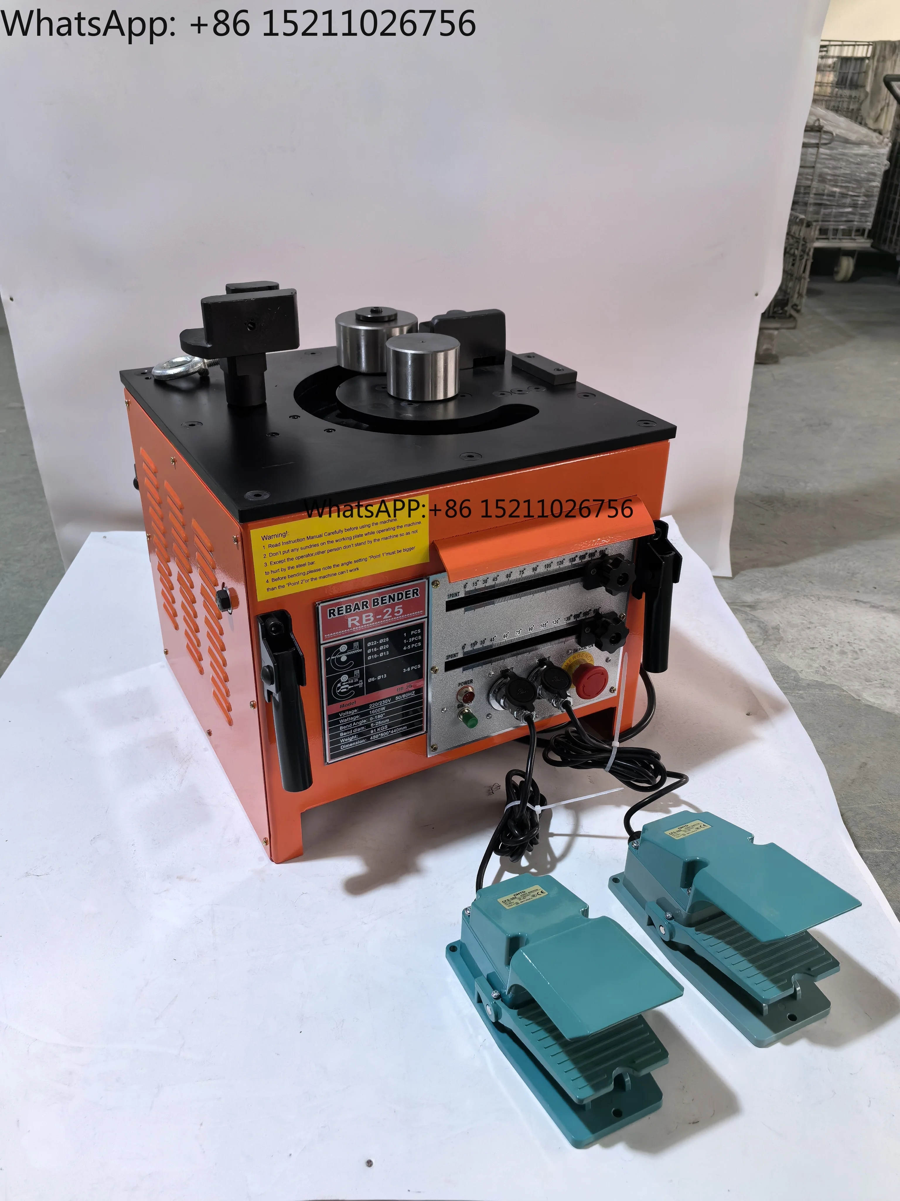 

OKEY RB-25 Industrial Grade Desktop Hydraulic Electric Bender Machine Fully Automated Simple Operation for Efficient Rebar Tools