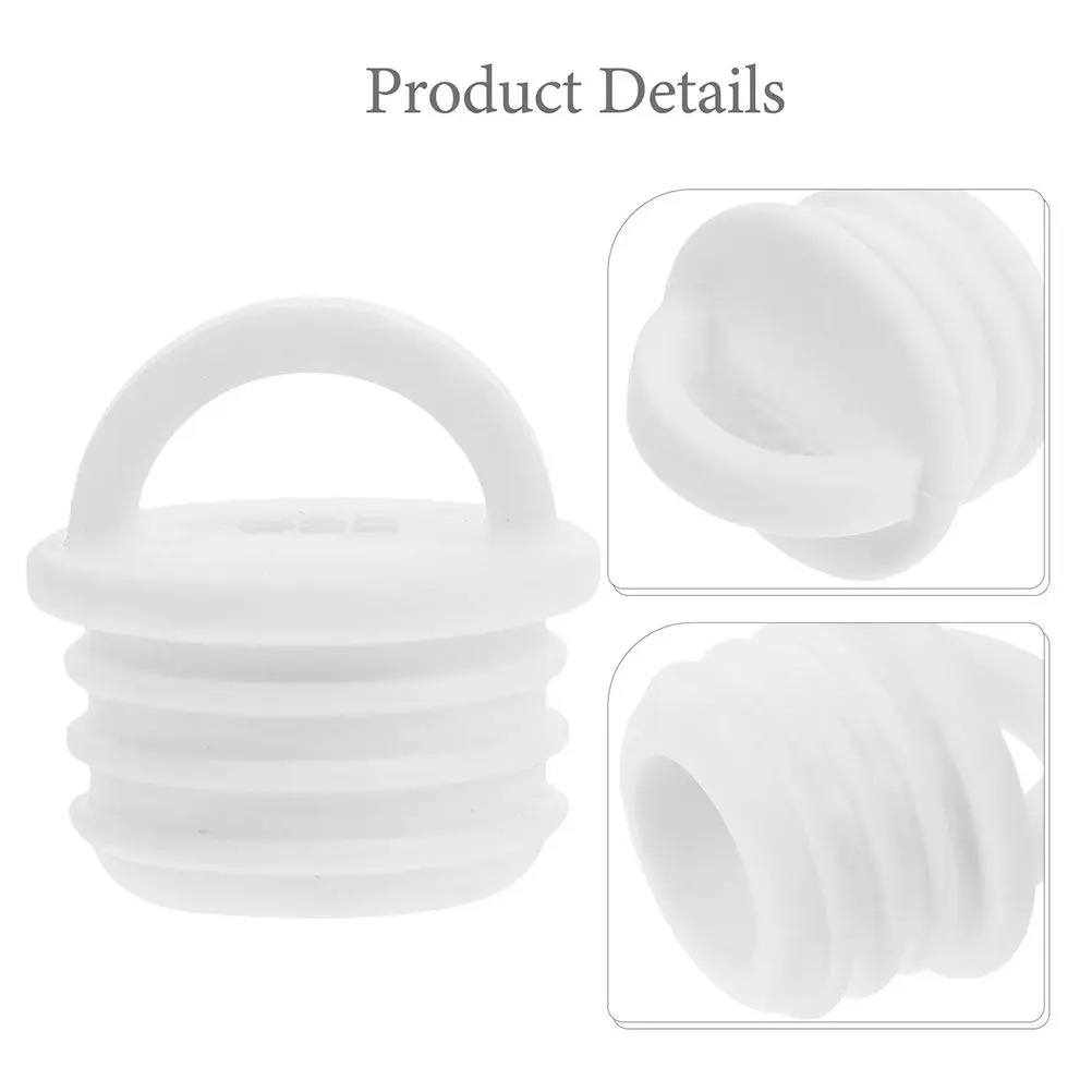 2Pcs Mop Bucket Rubber Drain Plug Stopper Replacement Sealing Cap Outlet Cover for Kitchen Bathroom Laundry Use