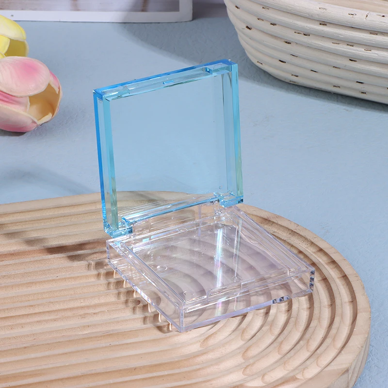 1Pc Double Layer Press On Nail Tips Box Blue/White/Transparent Nail Storage Display Case For Personal & Salon Use