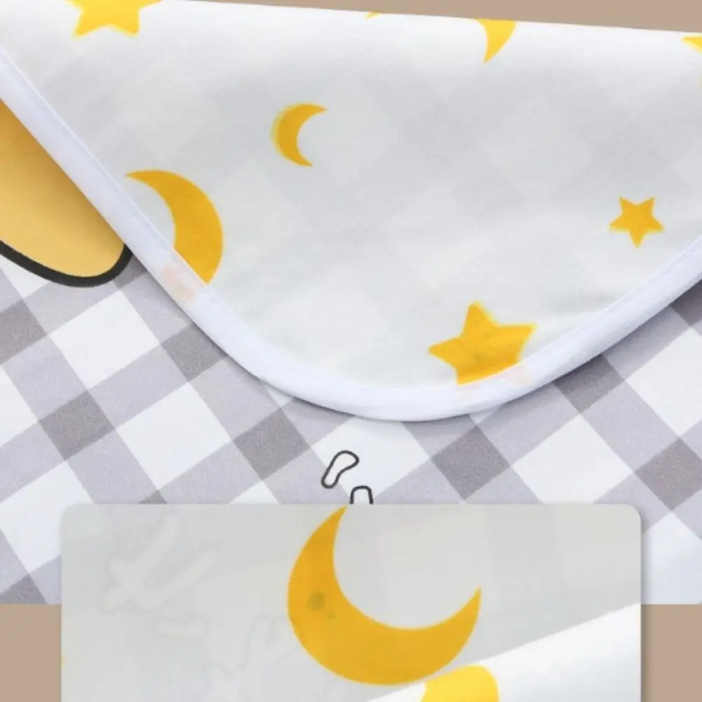 Lençol de cama macio à prova d'água, pano reutilizável, respirável, tapete de urina para bebê, lavável, almofadas para dormir