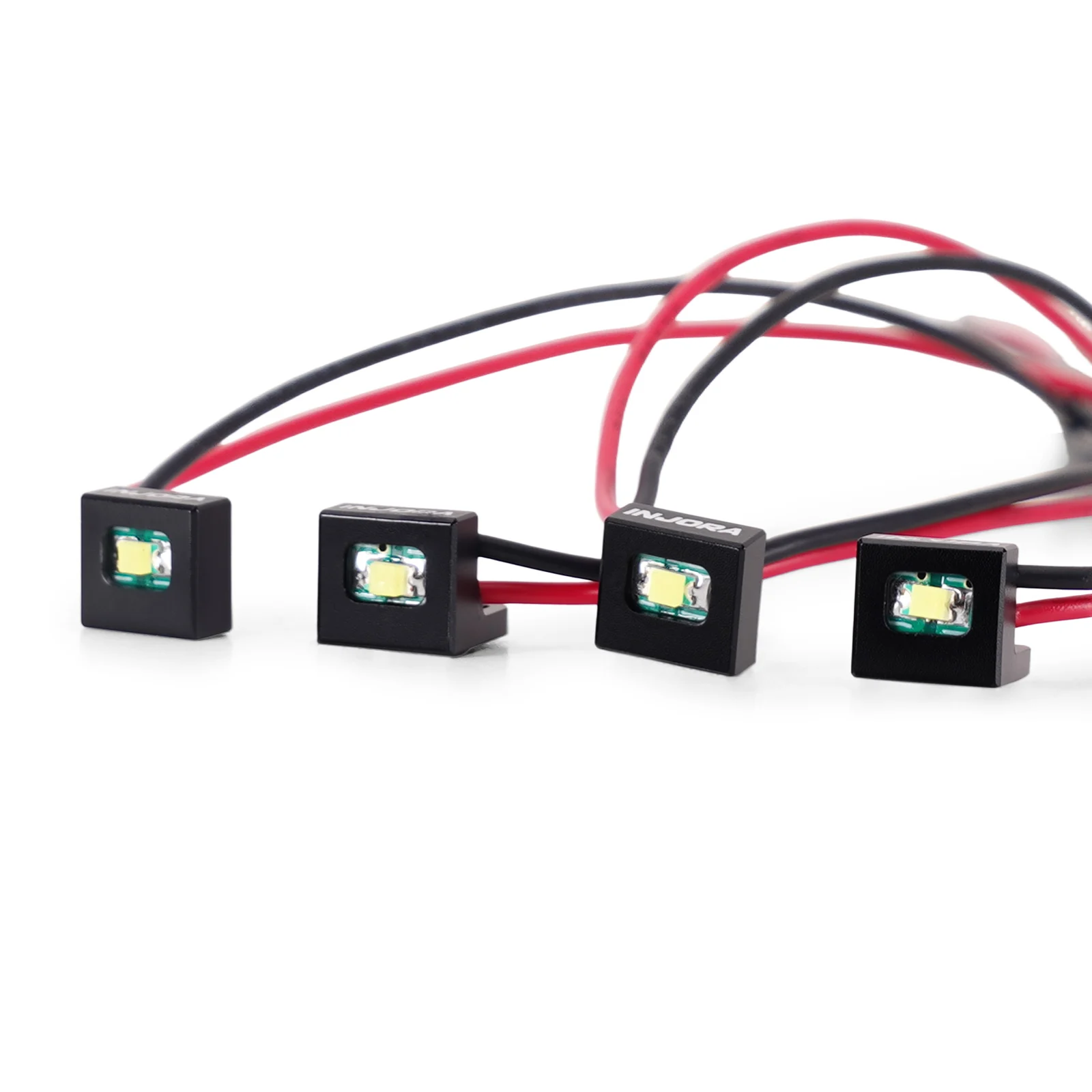 INJORA 4-LED Rock Lights Kit for 1/30 Axial SCX30 (White)