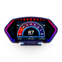 LCD Screen Large 6 Inches Multi-function Speedometer Auto Gauge Hud P3 Gps Head up Display Car OBD2 Scanner