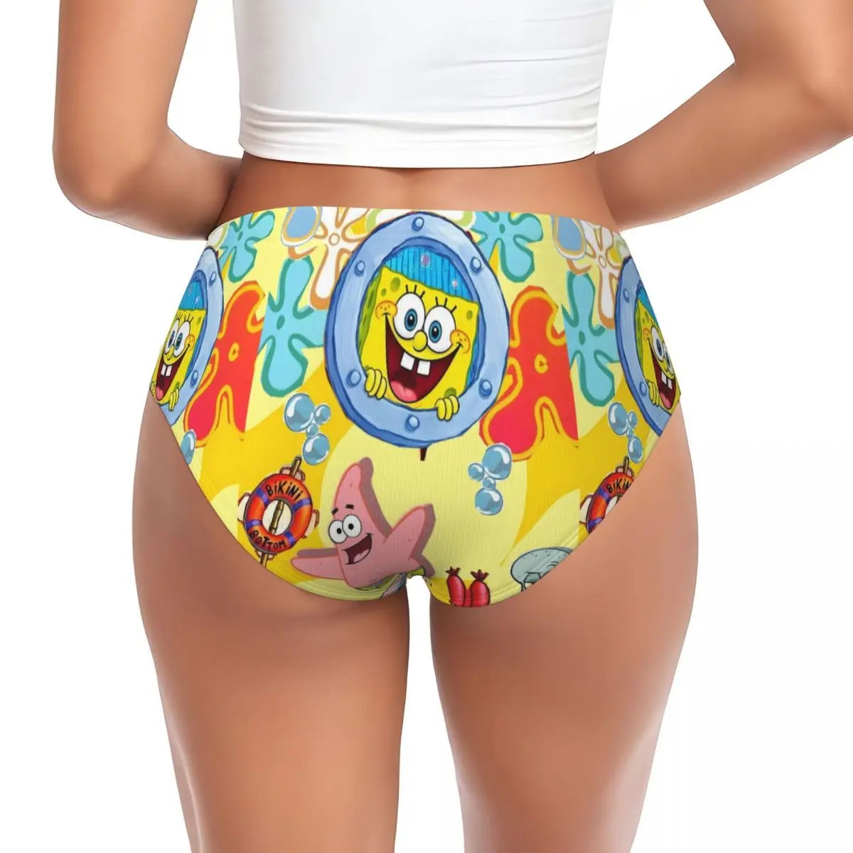 Короткие трусики S-Sponges в стиле комиксов, женское дышащее классическое нижнее белье в стиле аниме