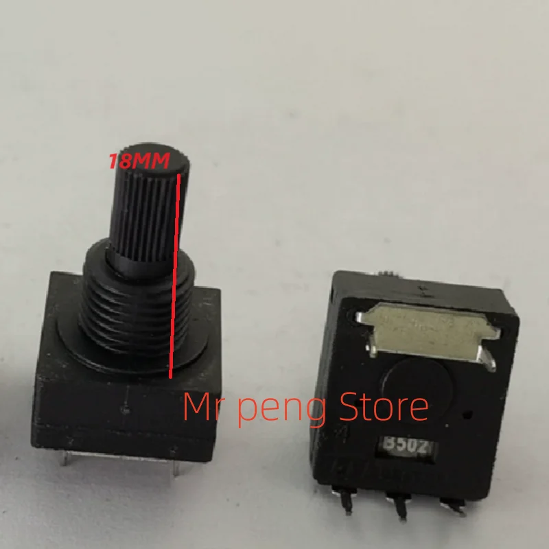 1pcs for Welding machine potentiometer PC1601 1K B22K5.6K 100K 220K470K black fine flower shaft 18MM