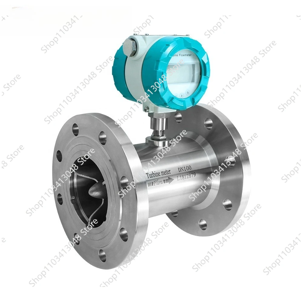 DN80 3-inch China Turbine Flowmeter Local Display Water Flowmeter Beer Sanitary Turbine Flowmeter RS485