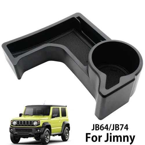 Imagen 1 del producto Para Suzuki Jimny JB64 JB74 2018-2020 en la consola central del coche portavasos caja de almacenamiento modelo accesorios interiores