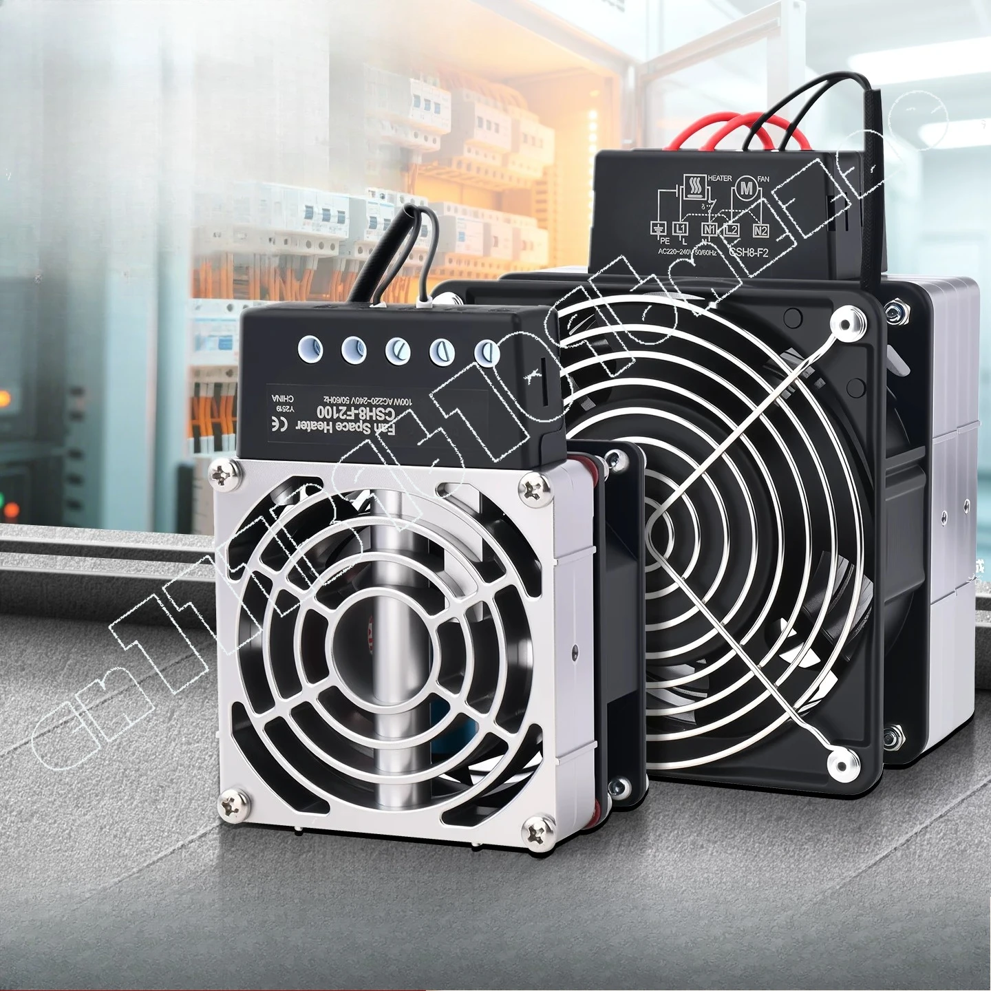 

Aluminum Alloy Fan Heater CSH8 Cabinet Moisture-proof Dehumidification Heating Constant Temperature Anti-condensation Air