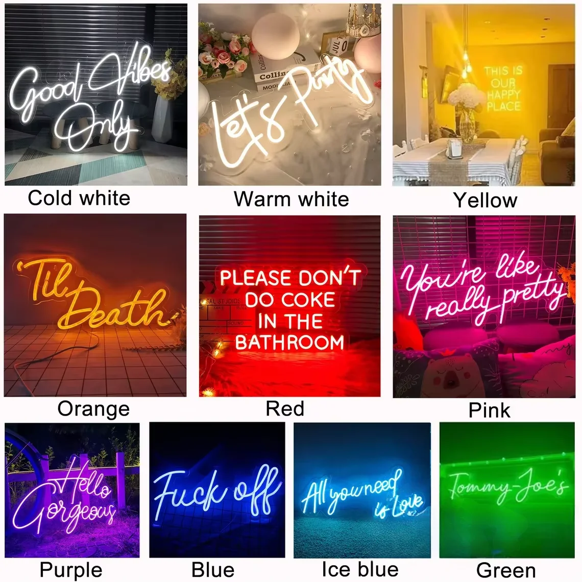 Custom Neon Sign LED Neon Night Light for Wedding Home Decorations Wall Lamp Personalized Name Business Logo Birthday Gift