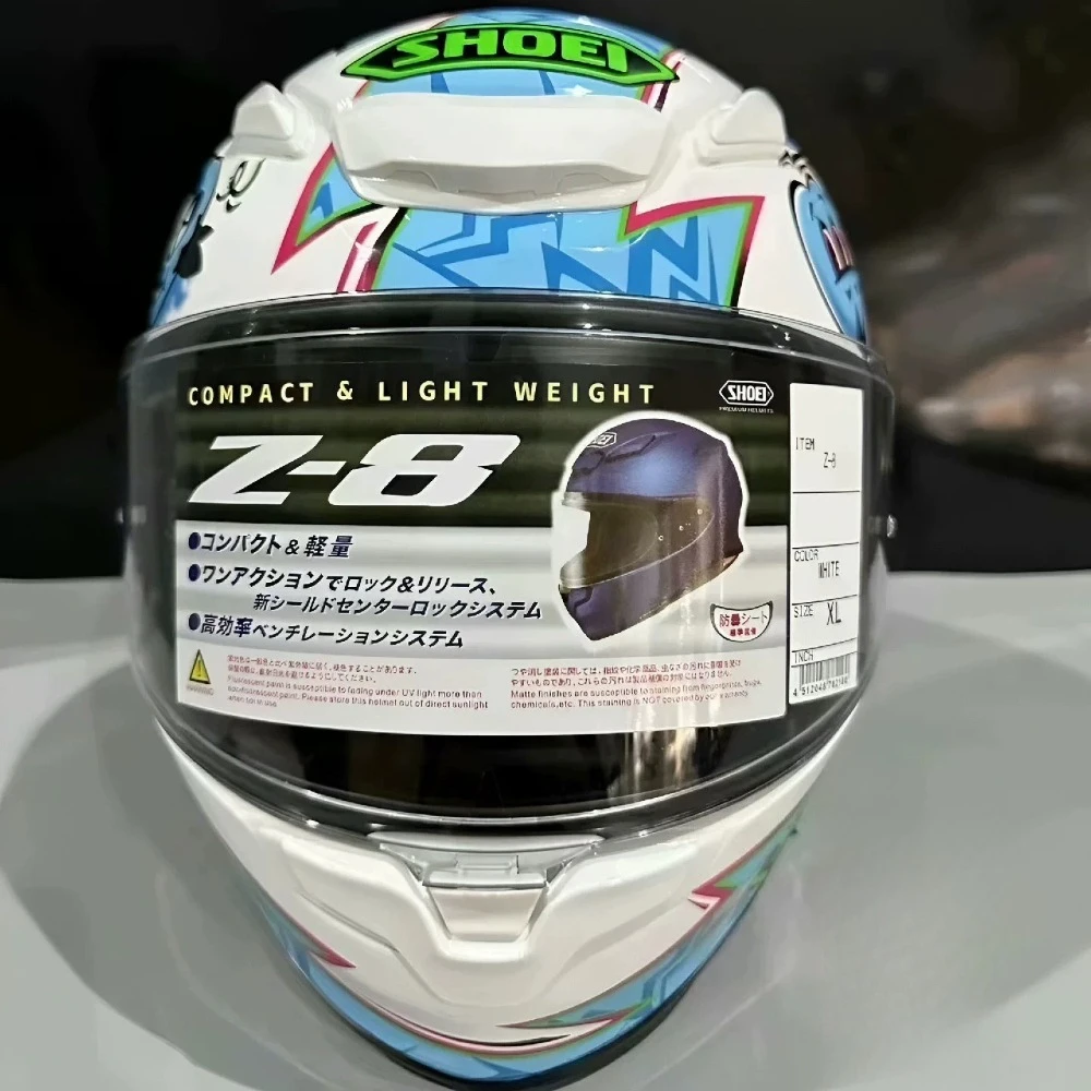 SHOEI Z8 cartoon Full Face Motorcycle Helmet.All-Season Motorbike Helmet.z8 Racing Helmet.4-Season Motorcycle shoei Helmet z8