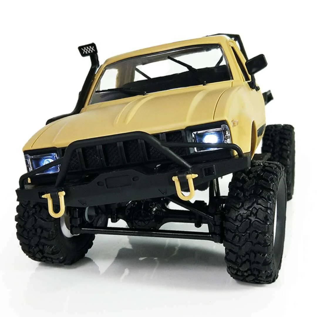 XKS WPL C14 1/1 على الطرق الوعرة RC شبه شاحنة 4WD 2.4G 2CH 15km/h هيكل معدني إطارات TPR لعبة شاحنة التحكم عن بعد هدية للبنين والأطفال