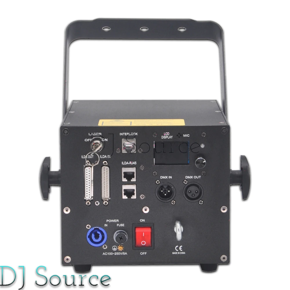 APP Control 15W RGB Laser Light 3D Animation Beam Pattern Scanner Projector RJ45+ILDA Stage Lights DMX512 For DJ Disco Party Bar