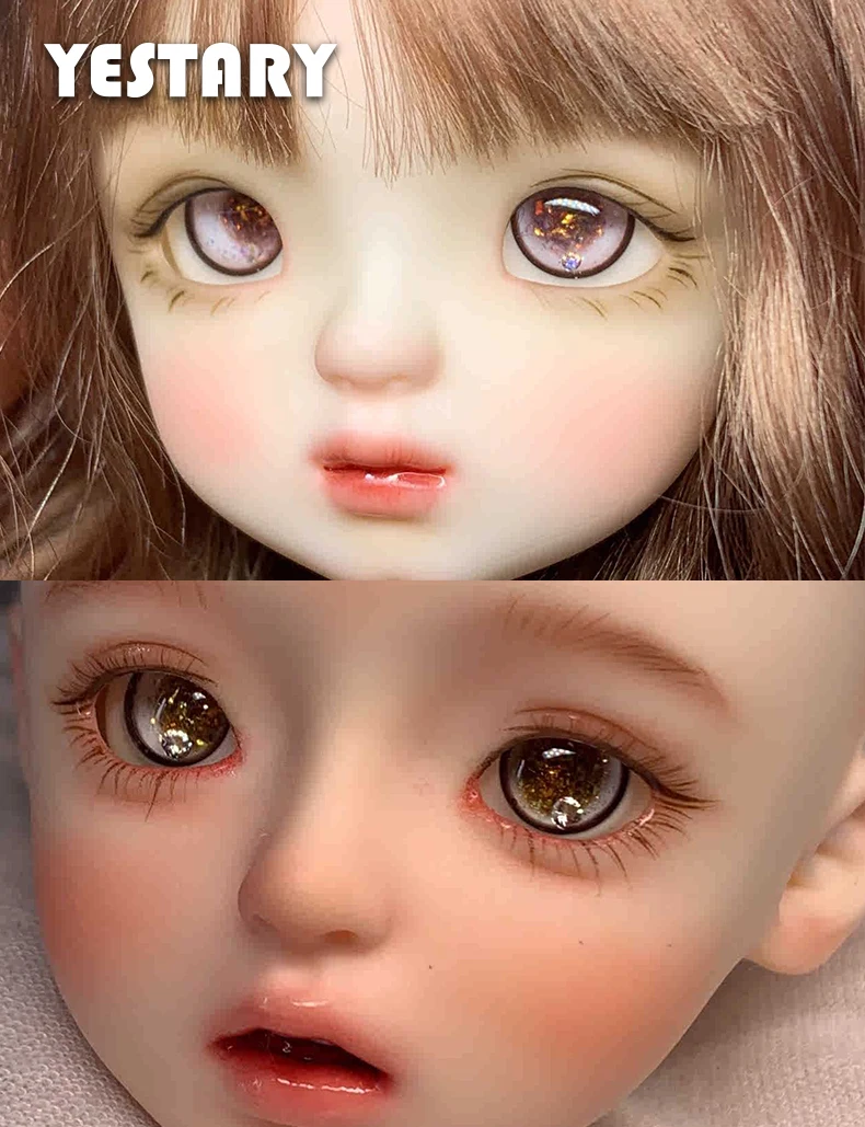 

YESTARY BJD Eyes Dolls Accessories Plaster Eyes For Kids Toys 12MM 14MM 16MM Eyes Handmade Imitation Glass Eye For Girl Gifts