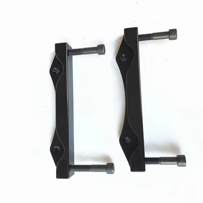 Custom numerical control machined aluminum brake caliper bracket adapter
