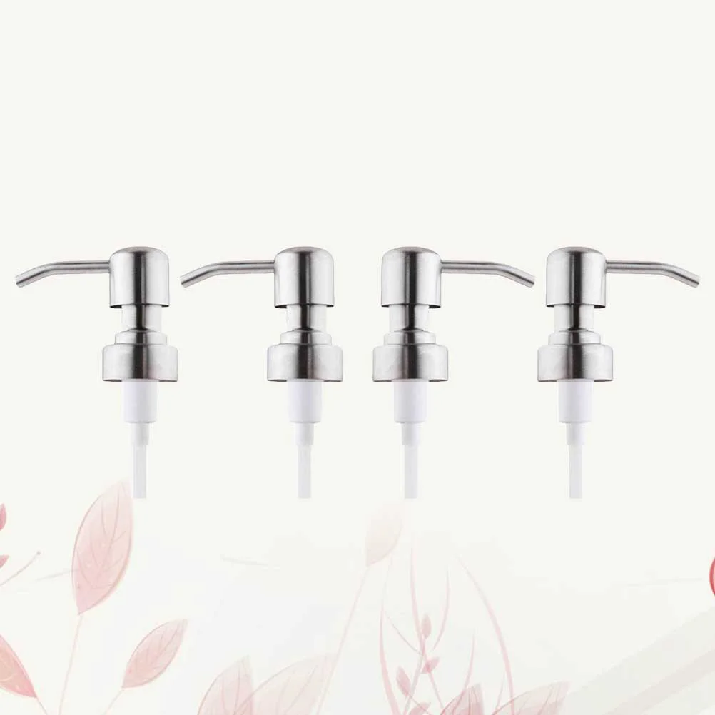 4 Pcs Hand Dispenser Sink Soap Assembly Lotion Replacemet Bottle Head Bathroom Accessories Press