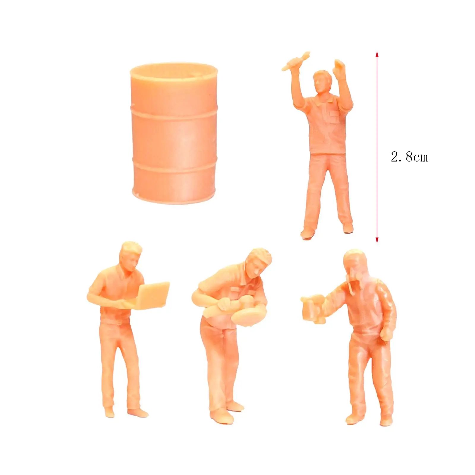 1:64 People Figurines Mini People Model for DIY Projects Ornament Layout