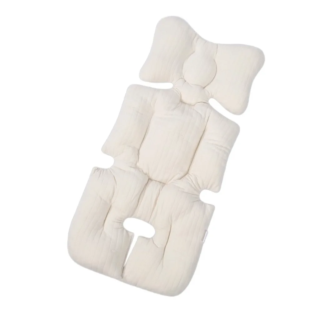 

Удобная хлопковая подушка для детской коляски, утолщенная стеганая подушка для детского сиденья, дышащая двусторонняя подушка для коляски