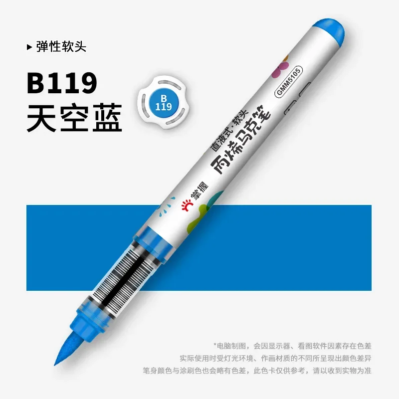 

1 PC 36 Colors Acrylic Paint Pens Markers Brush Tip Paint Markers for Rock Painting Wood Canvas Christmas School Art Supplies