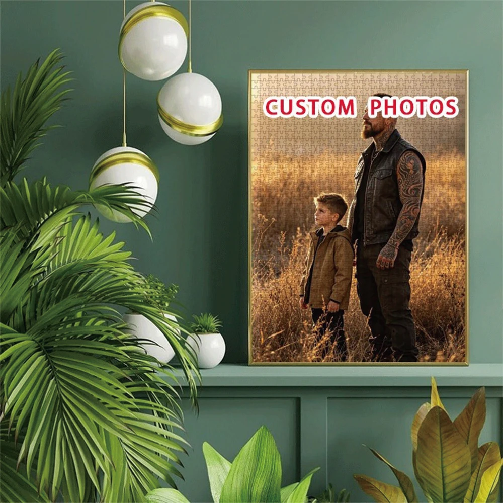 35/300/500/1068pcs Personalized Custom Photo Puzzle Couple Photos Diy Toy for Kids Anniversary Festival Best Gift