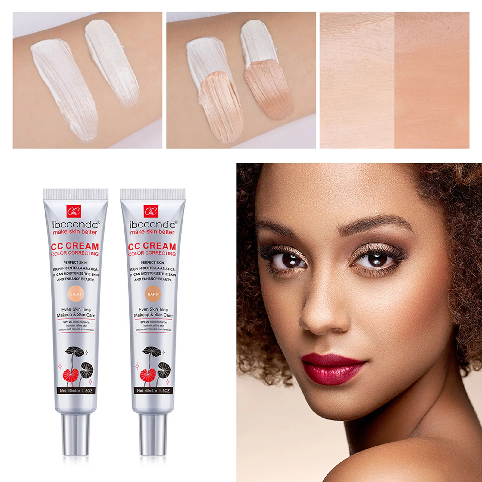 

CC Cream Concealer Long Lasting Invisible Pore Moisturizing and Brightening Makeup Primer Isolation Sunscreen Cosmetics