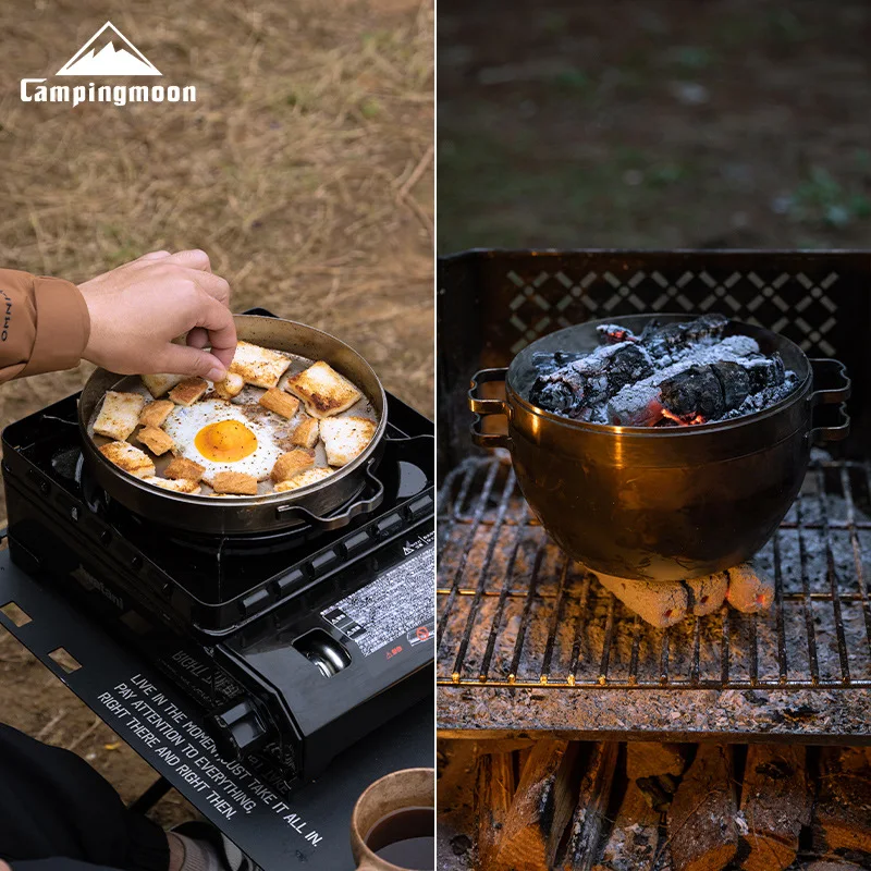

DO-27 Многофункциональная утолщенная голландская духовка из нержавеющей стали 304, жарка и кипячение, горшок для пикника на открытом воздухе, кемпинга