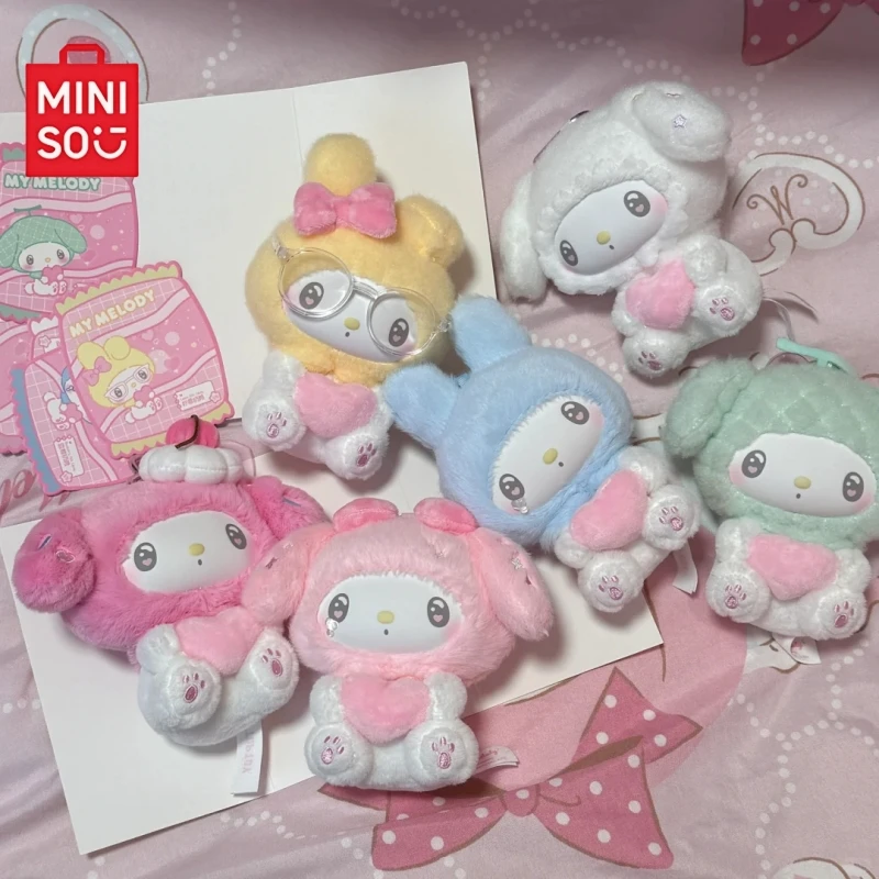 พวงกุญแจมินิโซ ฉลองครบรอบ 50 ปี ซีรีส์กล่องสุ่ม ลายมายเมโลดี้ น่ารัก ไวนิลตกแต่งหน้า ทันสมัย ของขวัญเด็กสุดฮิต